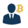 Логотип CrypCons: стилізована іконка з елементами блокчейну та українською символікою, блакитно-жовта колірна гама, сучасний мінімалістичний дизайн