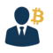 Логотип CrypCons: стилізована іконка з елементами блокчейну та українською символікою, блакитно-жовта колірна гама, сучасний мінімалістичний дизайн